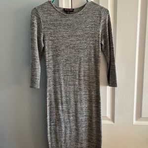 Grey long sleeve dress